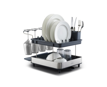 Steel 2 Tier Dish Rack Fackelmann Housewares